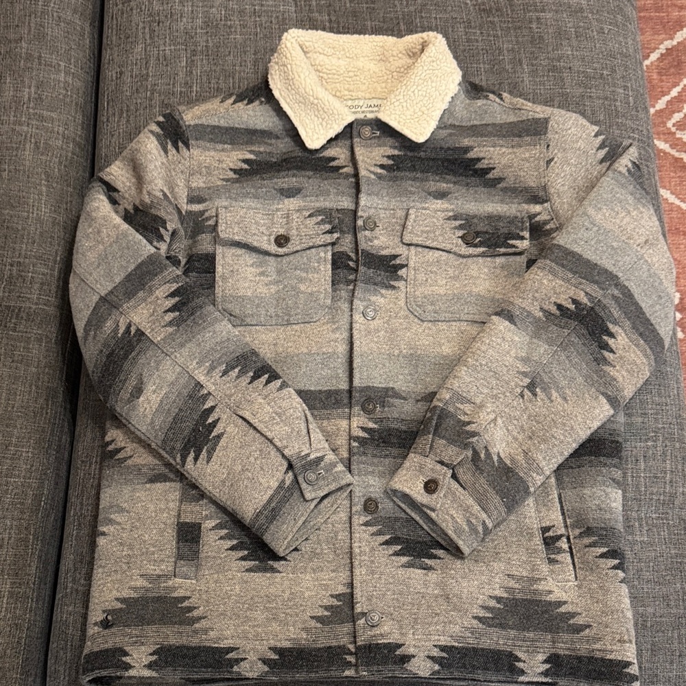 Cody James Aztec Sherpa Lined Western Jacket – Large
